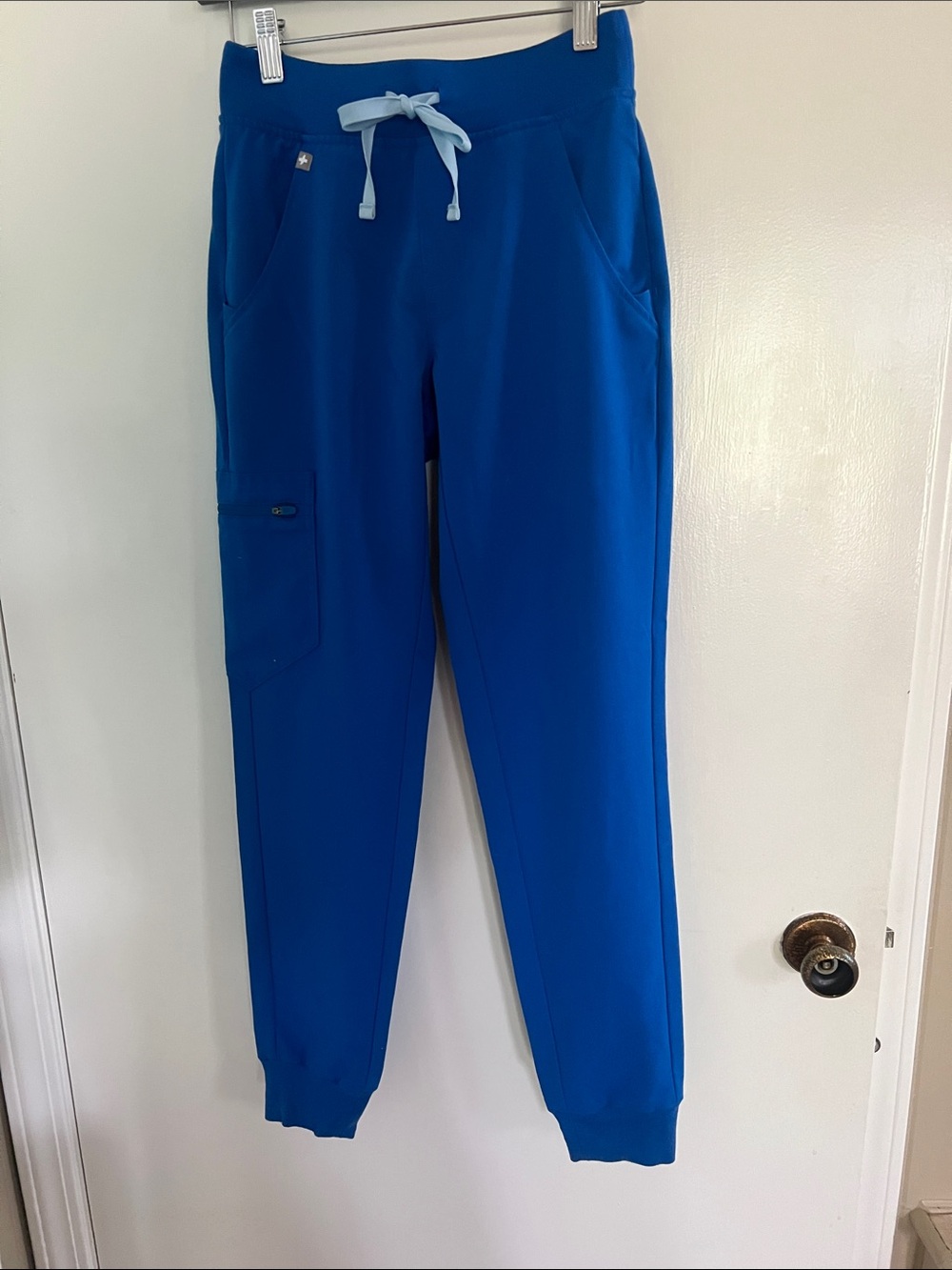 Figs Royal Blue Zamora Drawstring Jogger Pants XXS